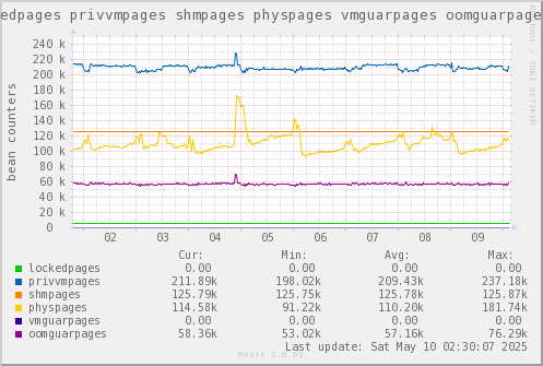 VE646: lockedpages privvmpages shmpages physpages vmguarpages oomguarpages